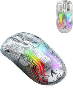 Wireless Gaming Mouse Bluetooth Dual Mode Transparent